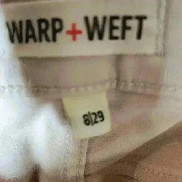 Warp+Weft women's light pink denim jeans JFK new york city skinny size 8 - Picture 4 of 11